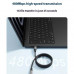 Xiaomi CukTech Type-C to Type-C 240W Braided Magnetic Cable, 1m, 6A, model CMC610, black