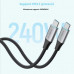 Xiaomi CukTech Type-C to Type-C 240W Braided Magnetic Cable, 1m, 6A, model CMC610, black